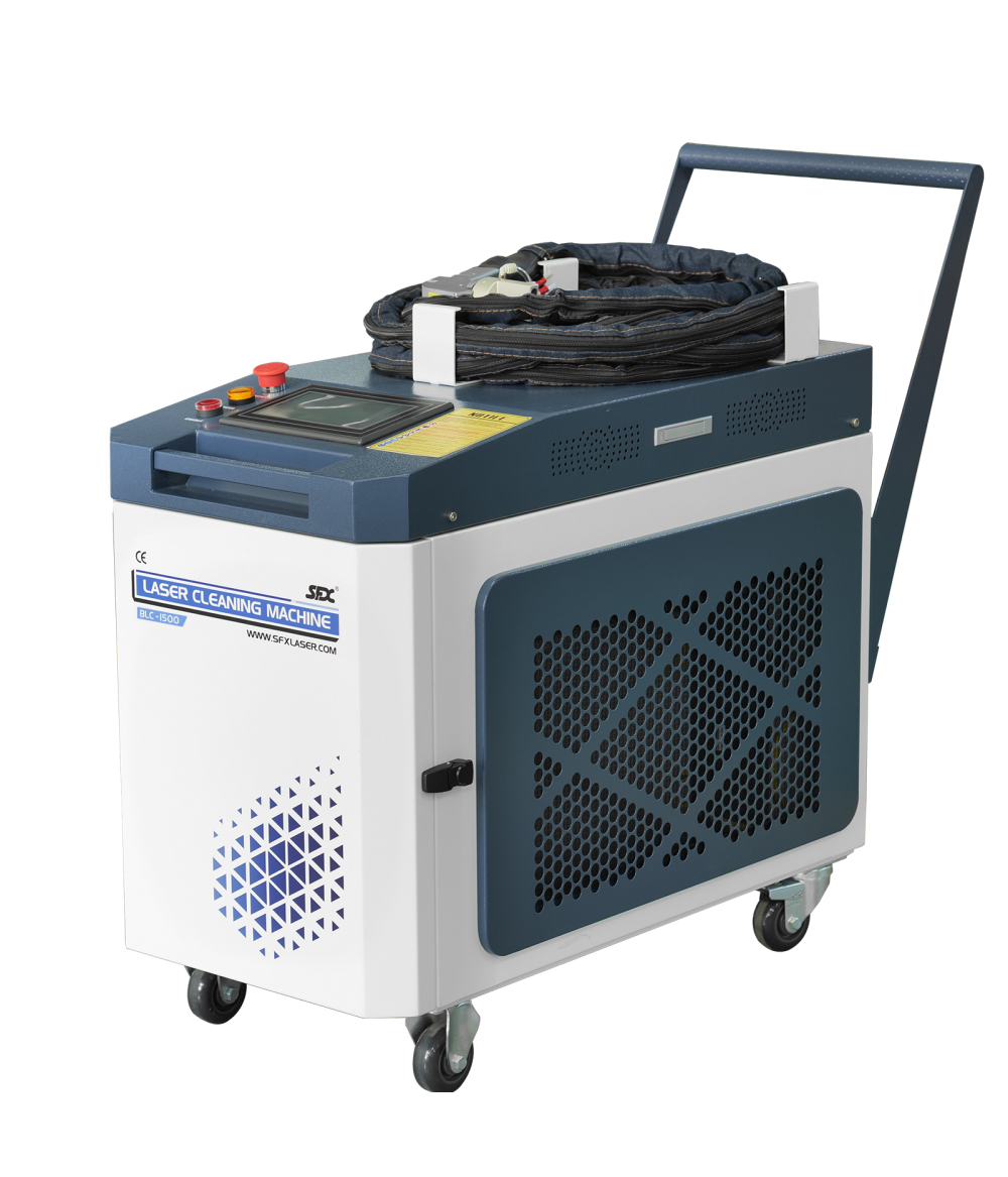 US Stock 1000W/1500W/2000W/3000W Handheld Laser Cleaning Machine Mobile Integrated Water-cooler Fiber Laser Cleaner